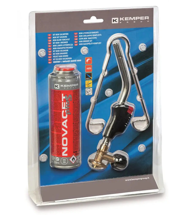 Kit mini saldatore in acciaio inox - Accensione piezoelettrica