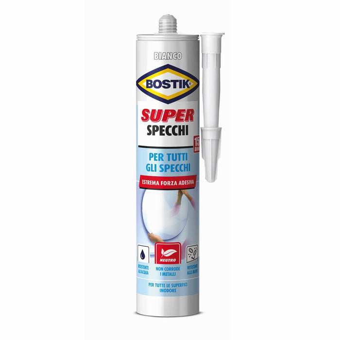 SUPER SPECCHI, adesivo specchi. Cartuccia 425 gr. , BOSTIK