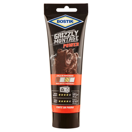 GRIZZLY MONTAGE POWER, Tubo 250 gr. BIANCO, BOSTIK