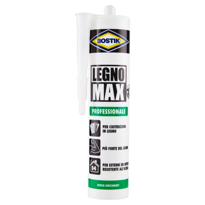 LEGNO MAX POWER, colla per legno. Cartuccia 380 gr. , BOSTIK