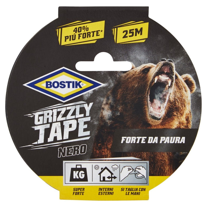 GRIZZLY TAPE, 25m x 50 mm. NERO, BOSTIK
