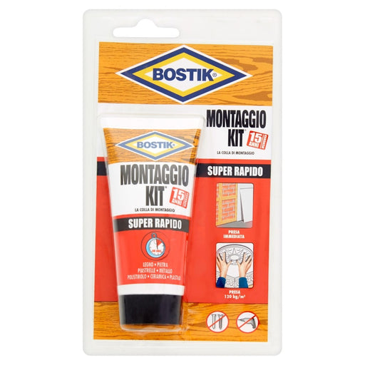 MONTAGGIO KIT SUPER RAPIDO Blister 100gr., Colla di montaggio. BOSTIK