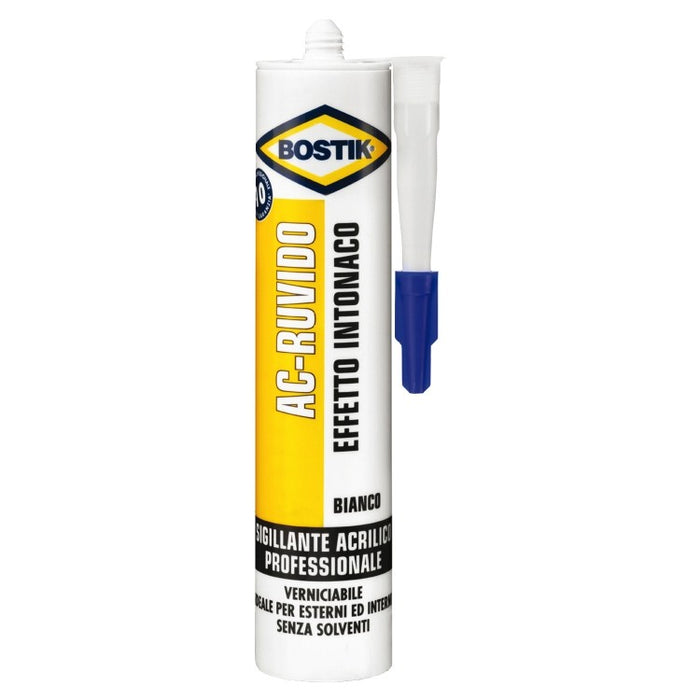 AC-EDILIZIA RUVIDO Cartuccia 300ml, sigillante acrilico effetto intonaco. BOSTIK