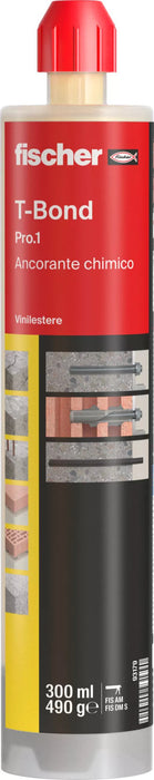 Ancorante Chimico T-Bond Pro.1. Resina. Cartuccia 300 ml. Fischer