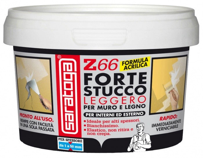 Z66 FORTE STUCCO LEGGERO, Stucco per Soffitti e Pareti inclinate. SARATOGA