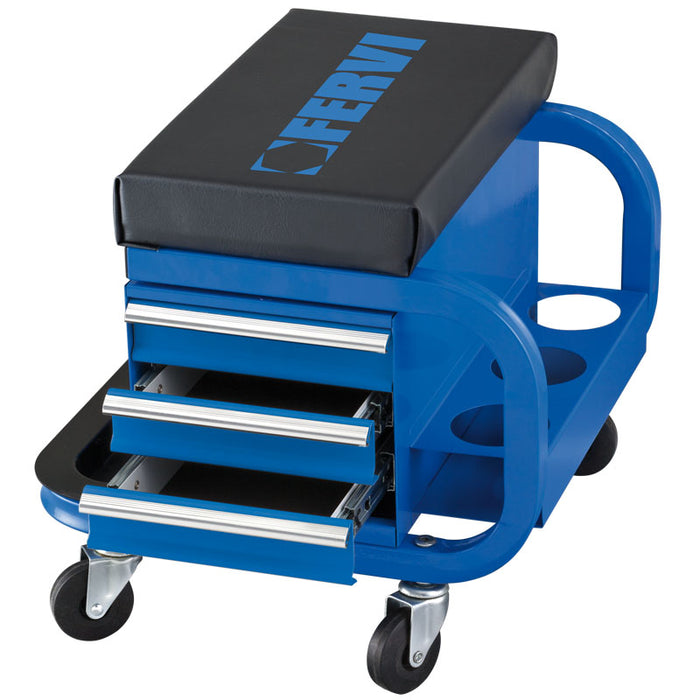 Sgabello FERVI con 3 cassetti