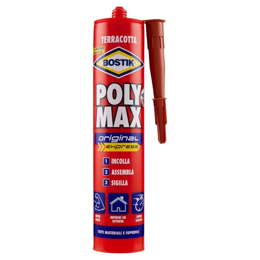 POLY MAX ORIGINAL EXPRESS TERRACOTTA, Cartuccia 425 gr., adesivo e sigillante. BOSTIK