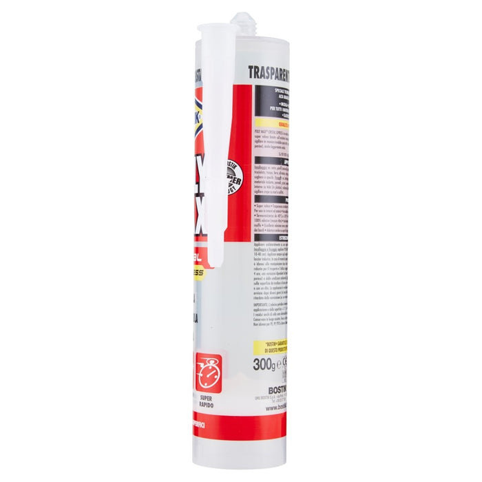 POLY MAX CRISTAL EXPRESS CARTUCCIA 300 gr., adesivo e sigillante. Trasparente. BOSTIK