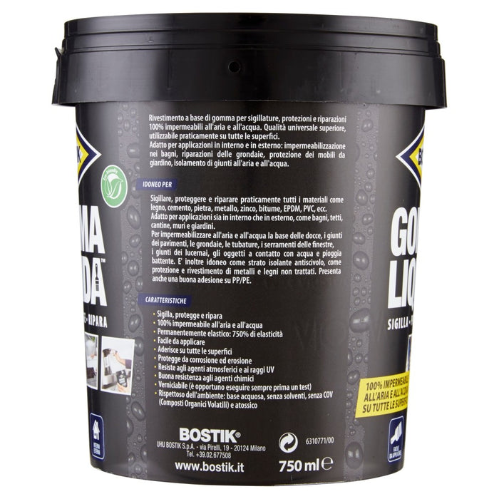 GOMMA LIQUIDA, sigilla, protegge e ripara. BOSTIK