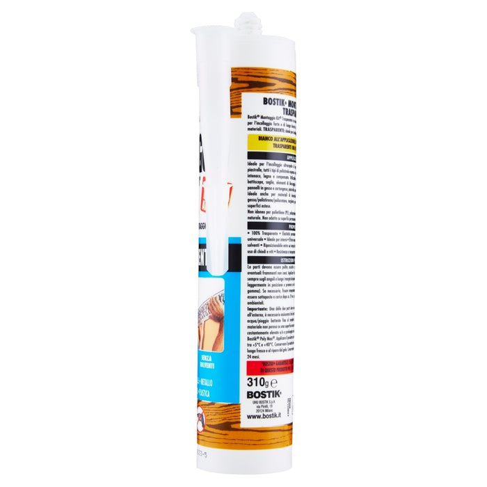 MONTAGGIO KIT TRASPARENTE Cartuccia 310 gr., colla di montaggio. BOSTIK