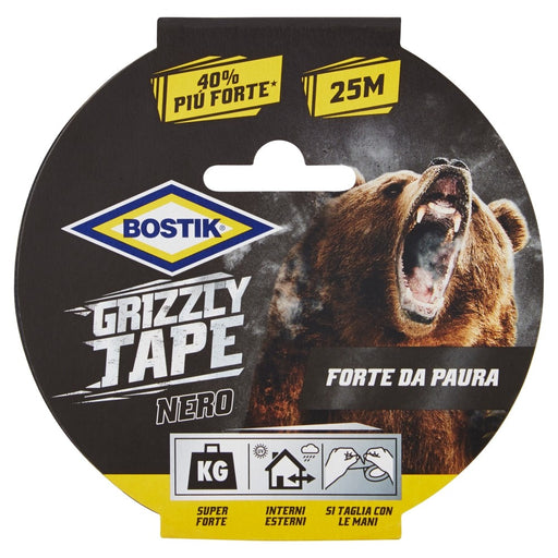 GRIZZLY TAPE, 25m x 50 mm. NERO, BOSTIK