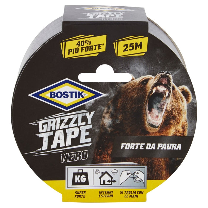 GRIZZLY TAPE, 25m x 50 mm. NERO, BOSTIK