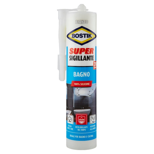 SUPER SIGILLANTE BAGNO BIANCO, Cartuccia 300 ml., BOSTIK