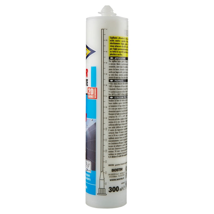 SUPER SIGILLANTE BAGNO BIANCO, Cartuccia 300 ml., BOSTIK