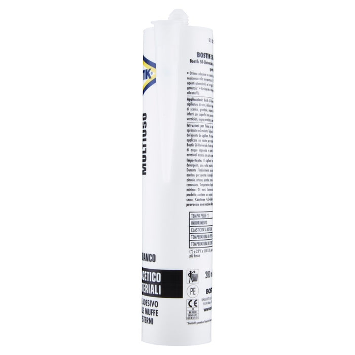 SIL - UNIVERSALE,  silicone acetico, TRASPARENTE, Cartuccia 280 ml , BOSTIK