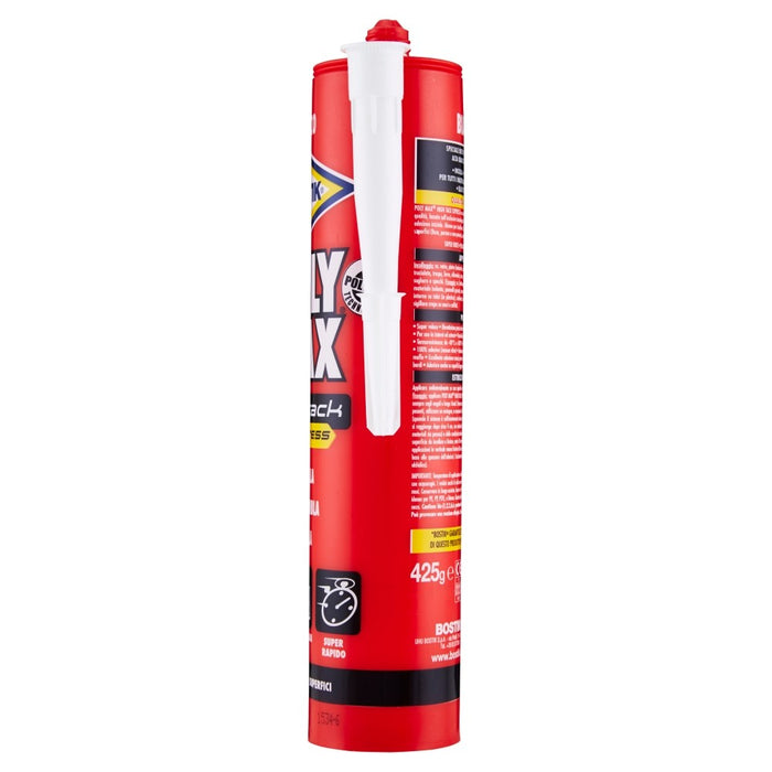 POLYMAX HIGH TACK EXPRESS, adesivo e sigillante, BIANCO, Cartuccia 425 gr. BOSTIK