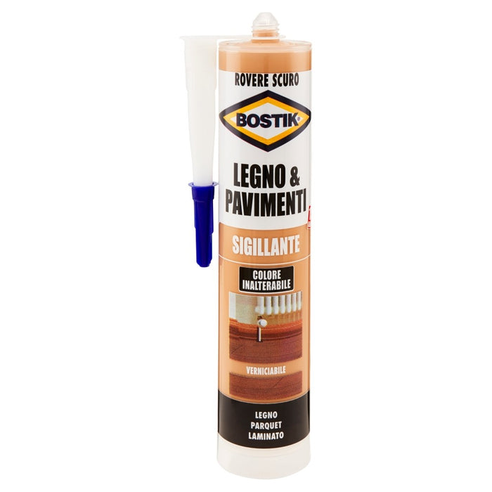 LEGNO e PAVIMENTI Rovere Scuro, Cartuccia 300 ml. BOSTIK