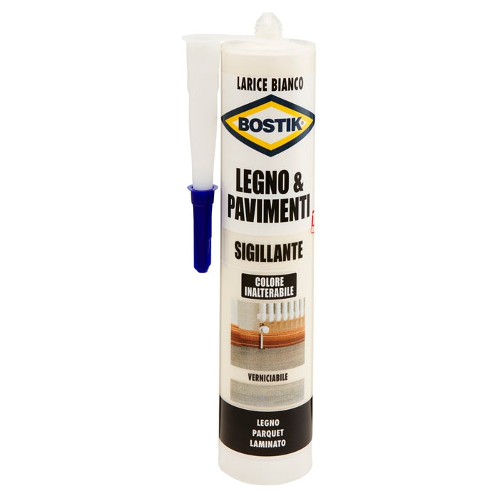 LEGNO e PAVIMENTI Larice Bianco, Cartuccia 300 ml. BOSTIK