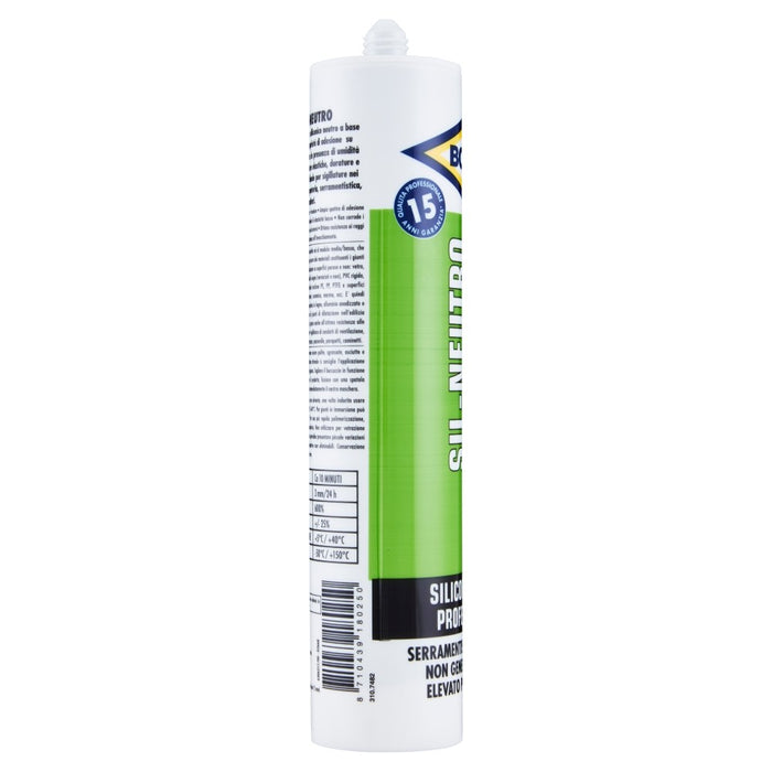 SIL-NEUTRO RAME RAL 8004, Cartuccia 300 ml., Silicone Neutro Universale. BOSTIK