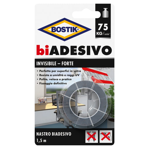 biADESIVO Invisibile 19mm x 1,5mt. BOSTIK