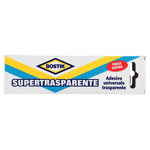 SUPERTRASPARENTE ASTUCCIO 125 gr., adesivo universale. BOSTIK