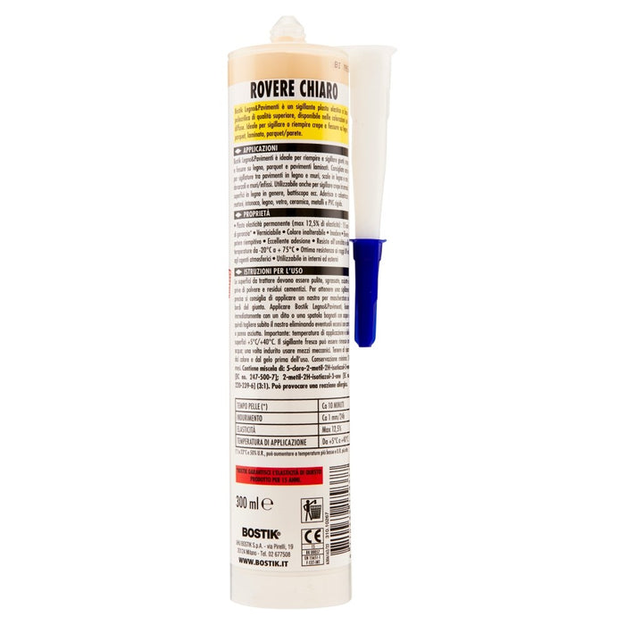 LEGNO e PAVIMENTI Rovere Chiaro, Cartuccia 300 ml. BOSTIK