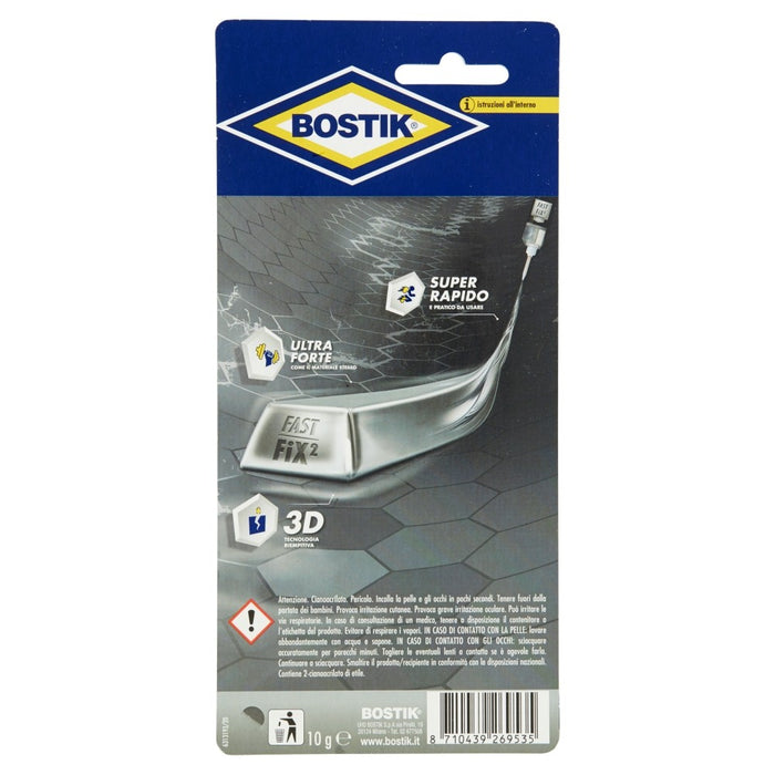 FAST FIX² LIQUID METAL, adesivo ultra forte, Grigio Metallico, BOSTIK