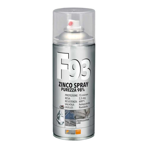 F93 - Zinco Spray Tecnico 400 ml. Faren. Solkem Industries