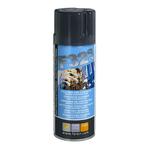 F32 - Pulitore Contatti a Rapida Evaporazione. Bomboletta 400 ml. Faren. Solkem Industries