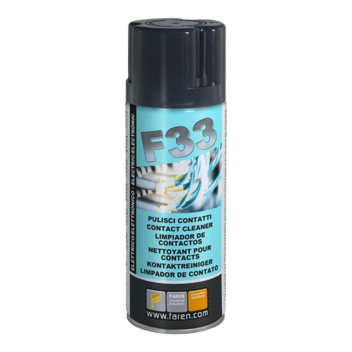 F33 - Pulitore Contatti Azione Protettiva. Bomboletta 400 ml. Faren. Solkem Industries