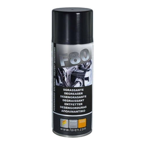 F80 - Sgrassante a Solvente. Bomboletta 400 ml. Faren. Solkem Industries