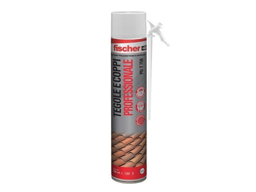 Schiuma Poliuretanica Tegole e Coppi PU T 750. Bomboletta 750 ml. Fischer