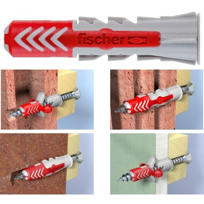 Tassello Fischer Duopower 8x40 S Con Vite. Scatola 50 pezzi. Fischer