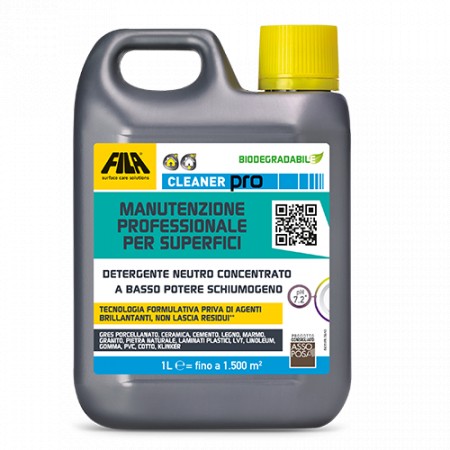 CLEANER PRO, Detergente Manutenzione Professionale Superfici. Fila.