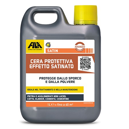 SATIN, Cera protettiva Effetto Satinato. 1 Litro. Fila.