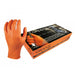 GRIPPAZ 246OR. Guanti Robusto in Nitrile Arancione. a Squama di Pesce. Scatola 50 pezzi. Industrial Starter