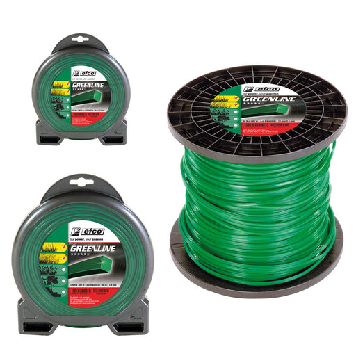 Filo Quadrato Greenline per Decespugliatori. Blister. Efco
