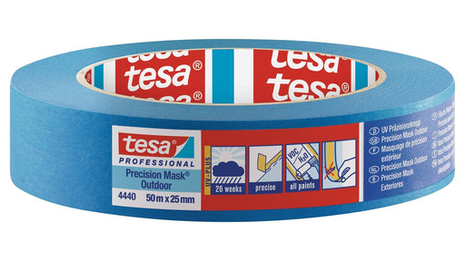 TESA 4440 PRECISION MASK, 50 mt x 25 mm, Nastro in carta per mascheratura, per esterni. Tesa Professional