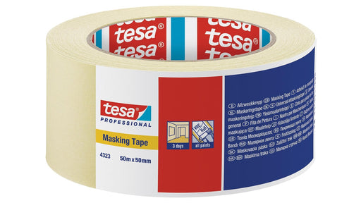 TESA 4323 MASKING GP, 50 metri, Nastro Mascheratura in carta crespata. Tesa Professional
