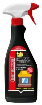 FALO' Pulisci Vetro, Spray per vetri di camini e stufe, 500 ml. SARATOGA