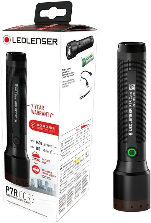 TORCIA P7R Core, Torcia Tascabile a Led, 1400 Lumen. Led Lenser